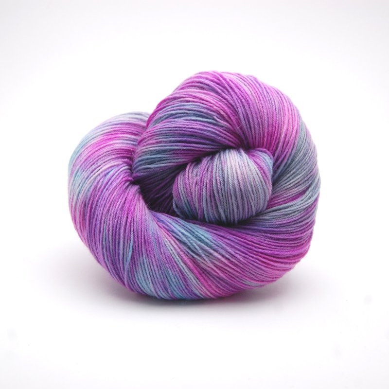 Hellblau-Grau-Magenta-Melange