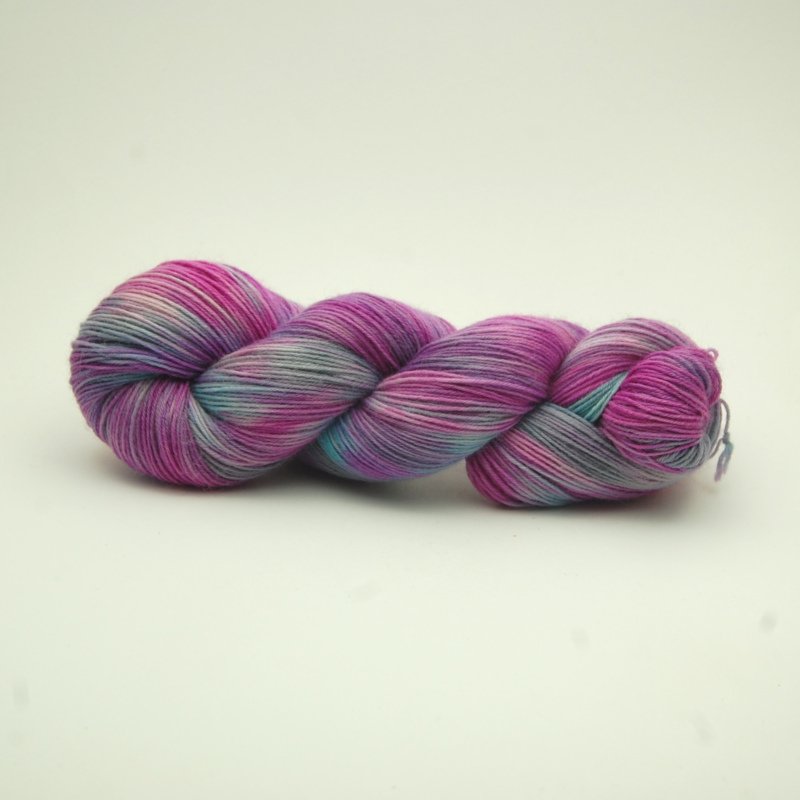 Hellblau-Grau-Magenta-Melange – Bild 2