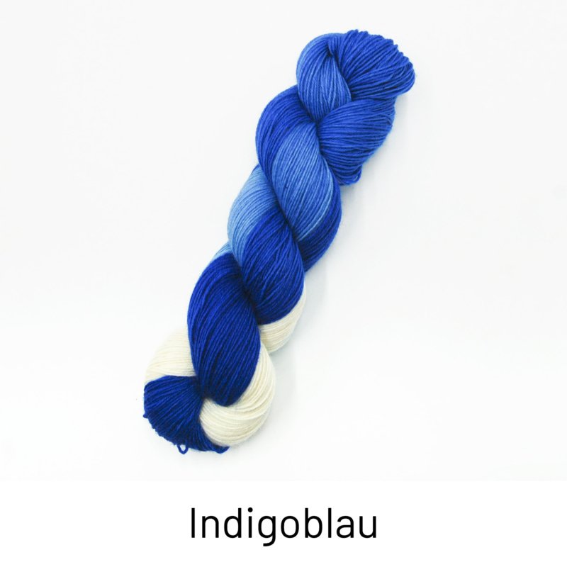 Handgefärbte Wolle - Farbularasa - Indigoblau