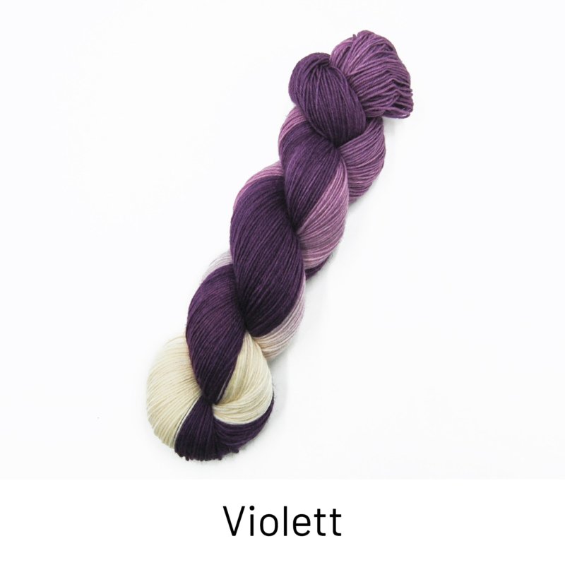 Handgefärbte Wolle - Farbularasa - Violett