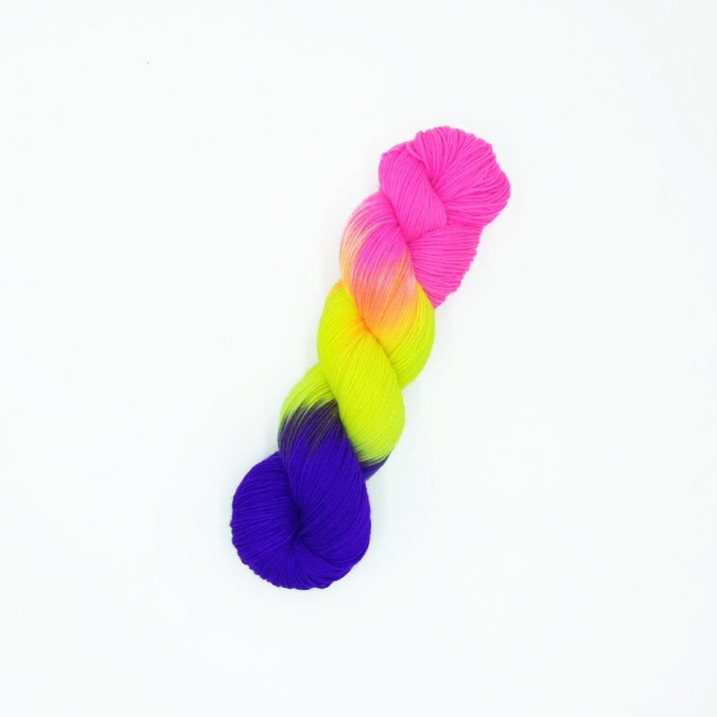 Neon Socken - Handgefärbte Wolle - Farbularasa - Monatsfärbung