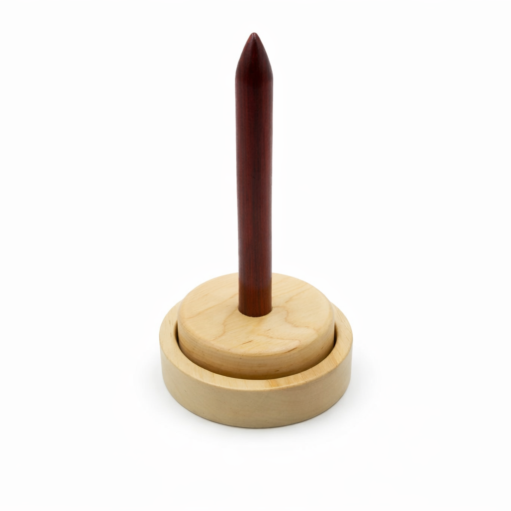 Wollabroller - Natur-Dunkelrot