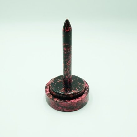 Wollabroller -Schwarz-Pink-Marmoriert mit Schmunzelfehler