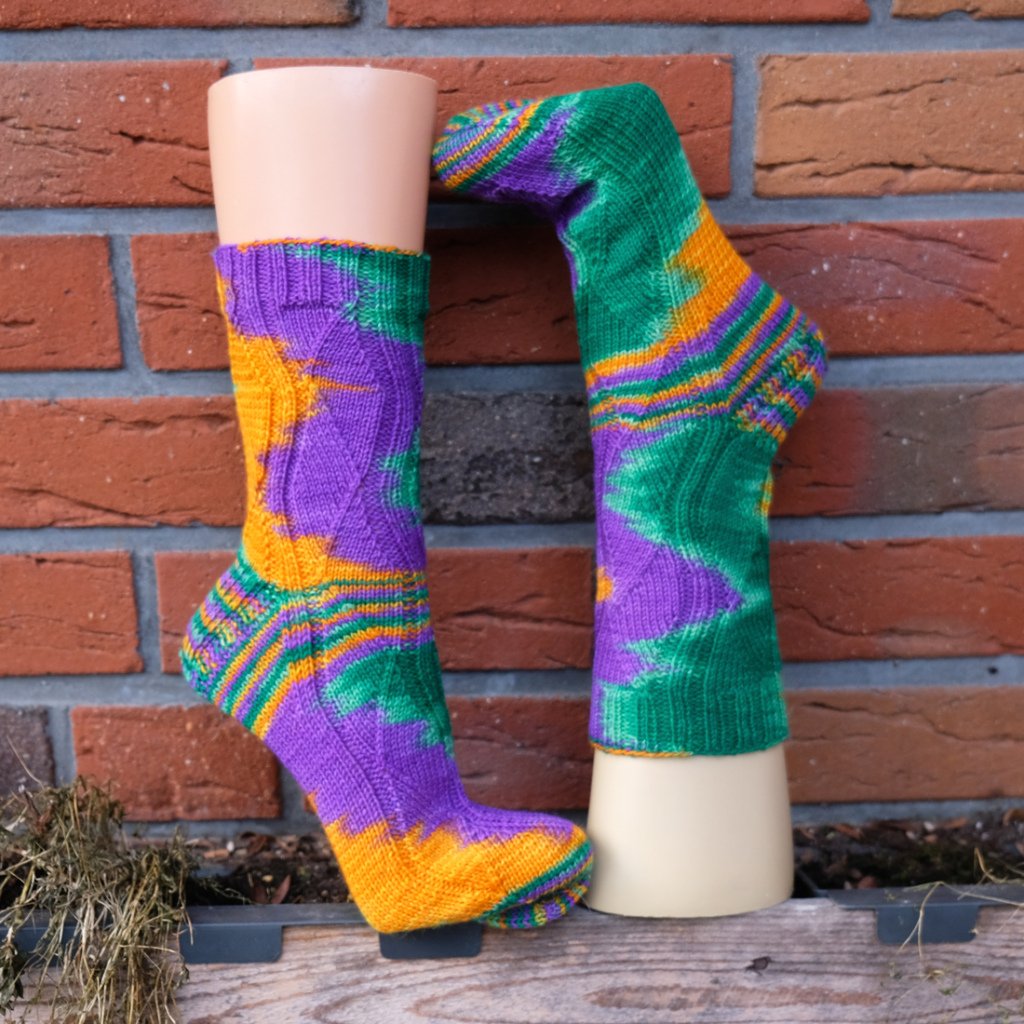 Socken Monatsfärbung März