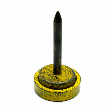 Wollabroller -Gelbgrün-Schwarz - Marmoriert