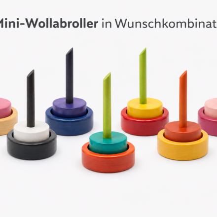 Mini-Wollabroller - Wunschfarben - Kleine Wollabwickler